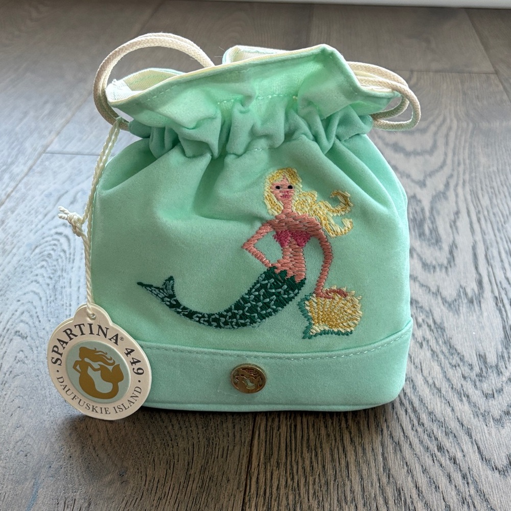 Spartina 449 Seafoam Mermaid Cosmetic Bag